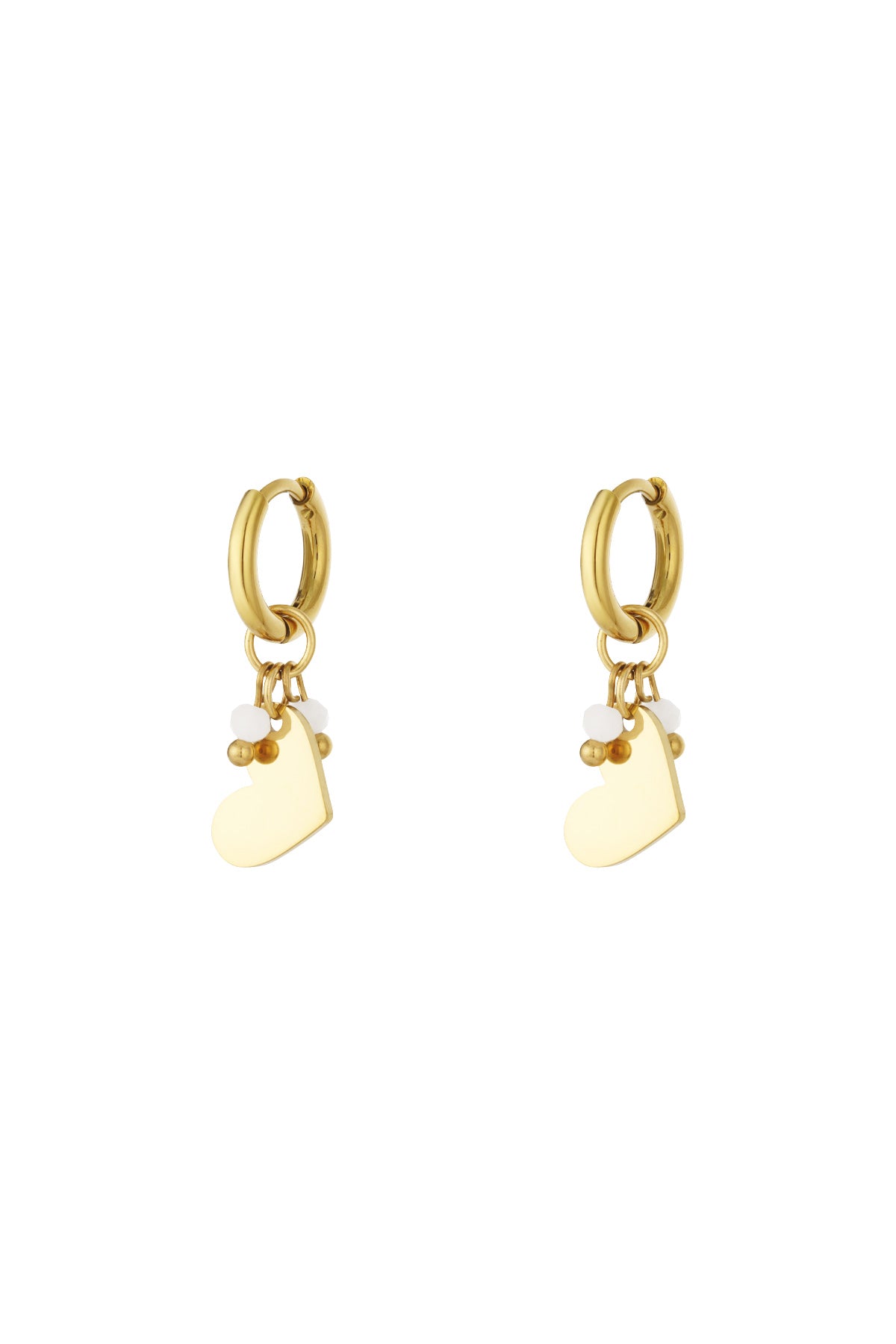 Mini Herz-Ohrringe – 14K vergoldet | Hypoallergen