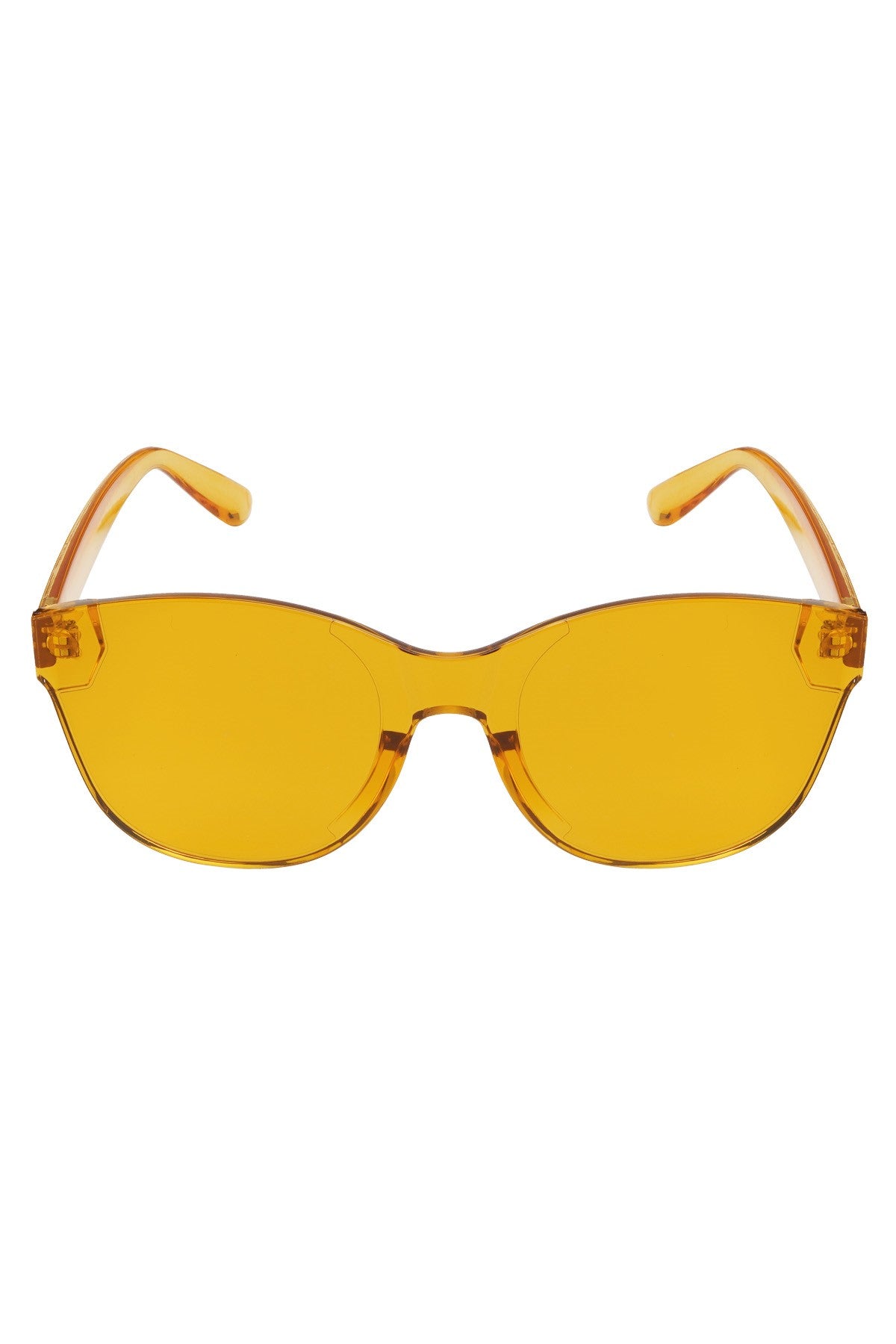 Eenkleurige trendy zonnebril