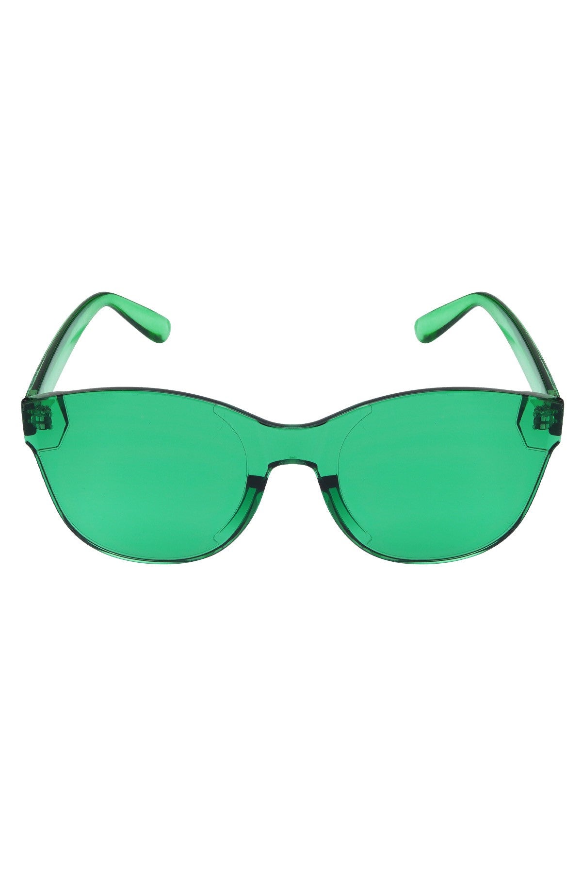 Eenkleurige trendy zonnebril