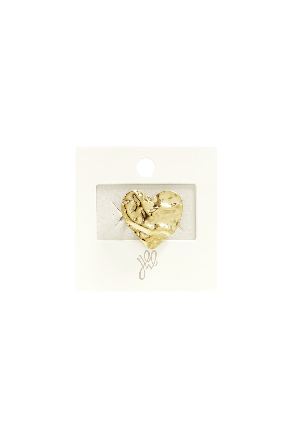 Statement-Ring Strukturiertes Herz