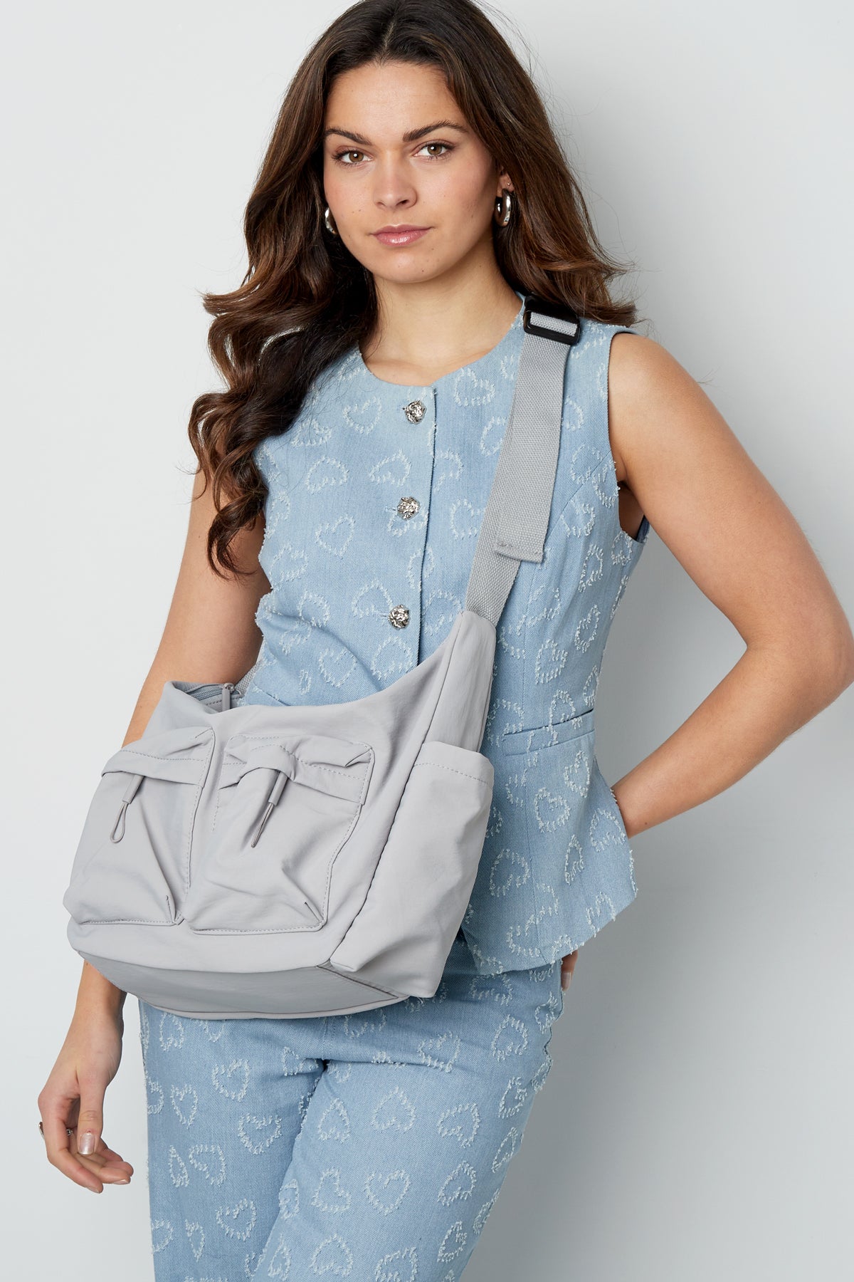 Crossbody tas met vakjes
