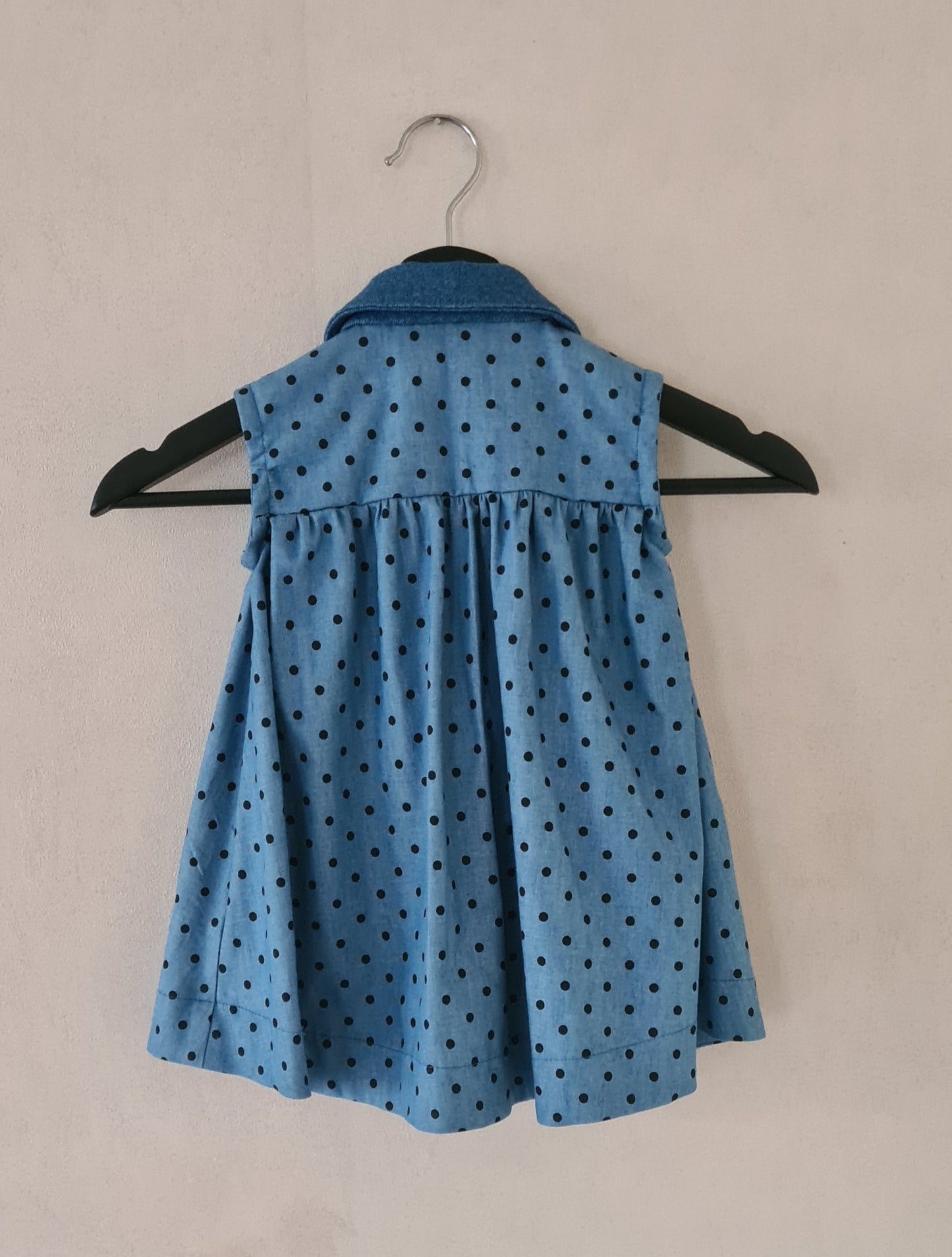 Denim Baby Dress with Dots | Sizes 50-80 | Colors Store