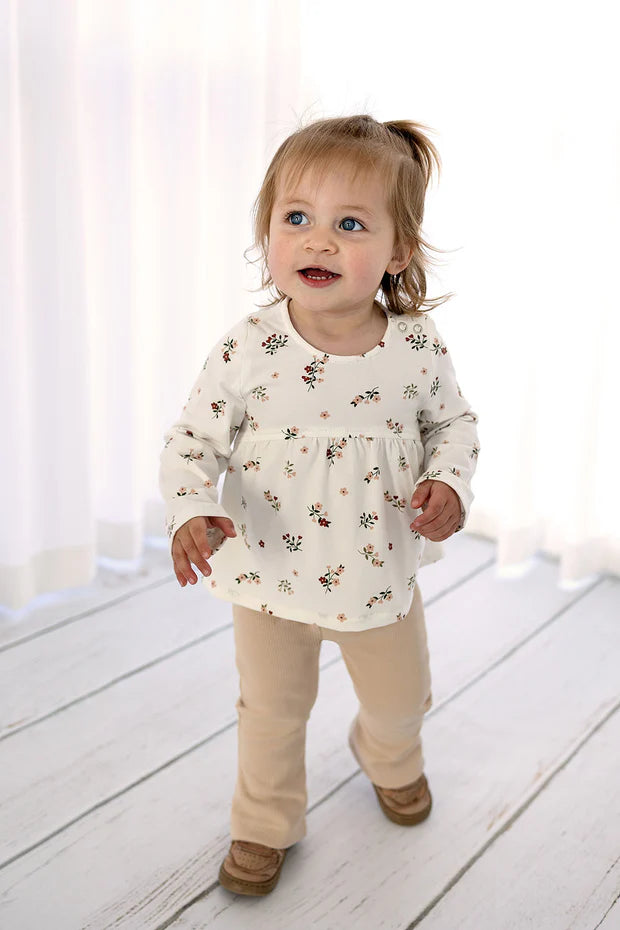 Baby girls cotton jersey floral top