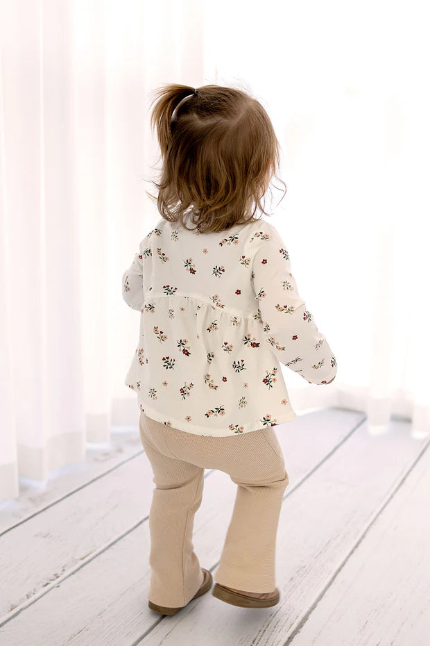 Baby girls cotton jersey floral top
