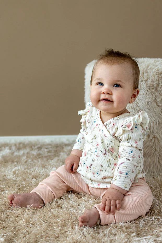 Ribjersey Babyhose für Mädchen
