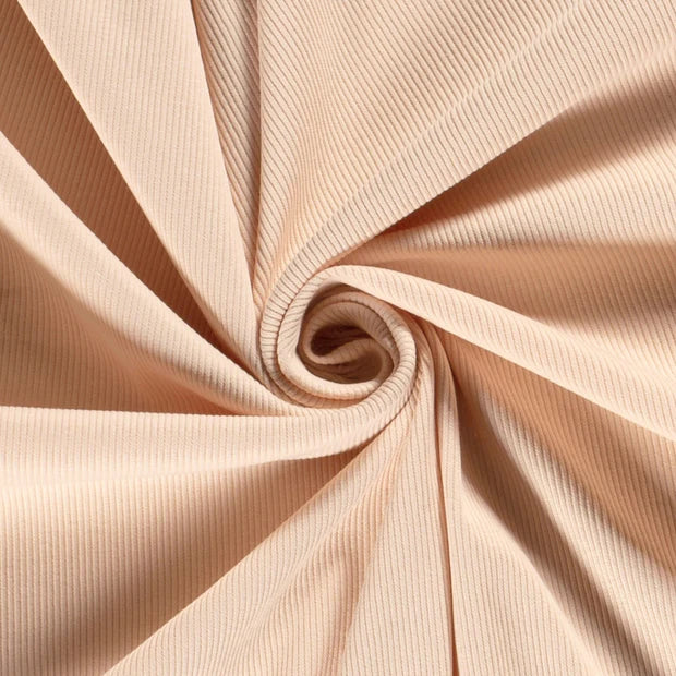 Ribjersey meisjes baby broek