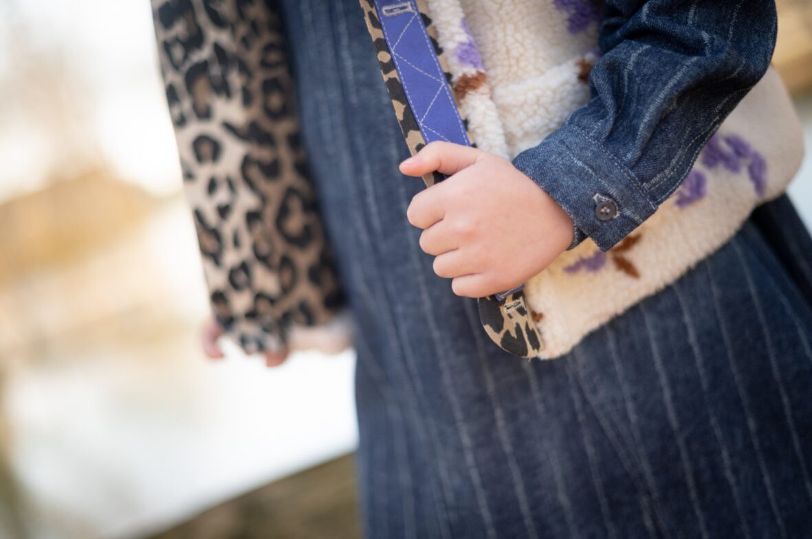 Teddy Jacquard Bodywarmer Jessy met Bloemen | Meisjes