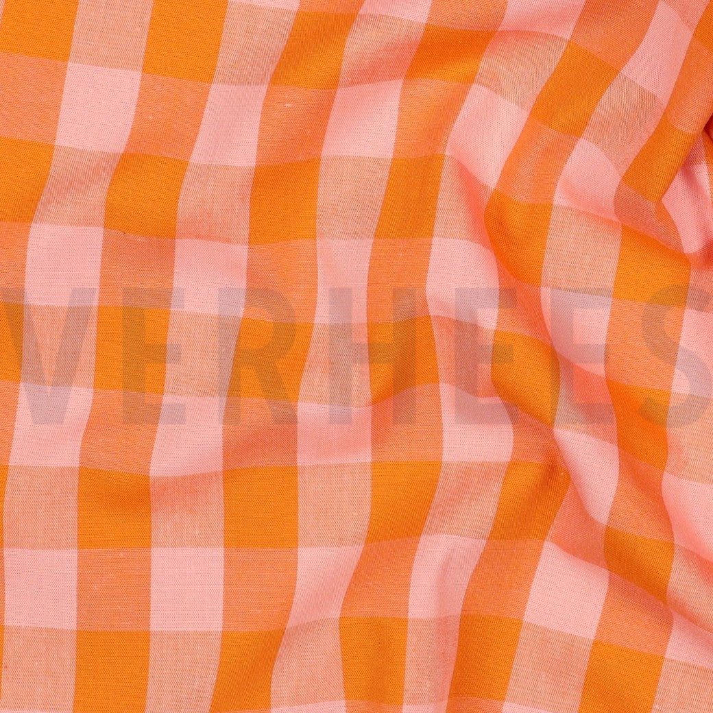 Blouse Jolie – Girls' Plaid Cotton Blouse | Orange, Lavender & Lilac | Size 86-164