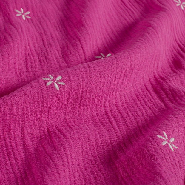 Muslin Girls Blouse | Embroidered Flowers | Long Sleeves