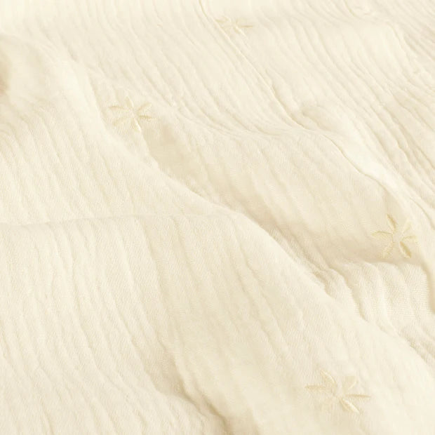 Muslin Girls Blouse | Embroidered Flowers | Long Sleeves