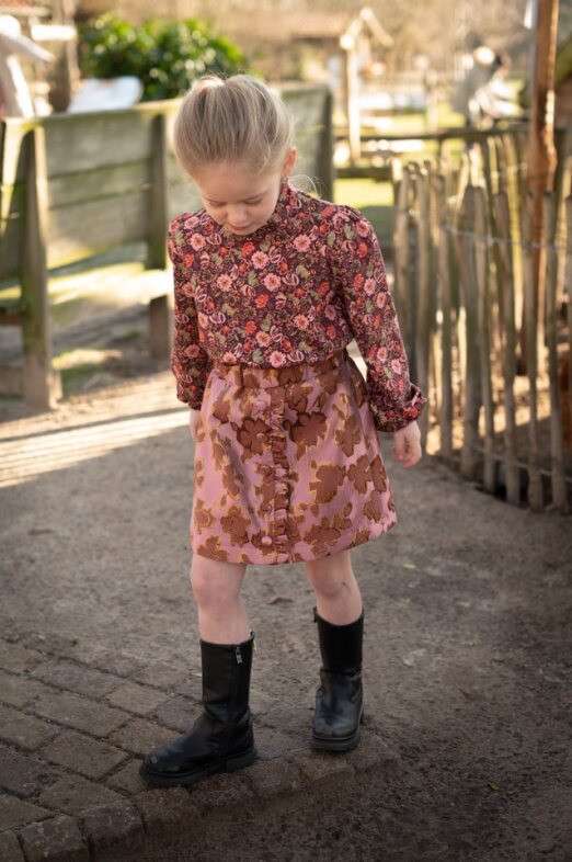Rock Livia Jacquard mit Blumenmuster