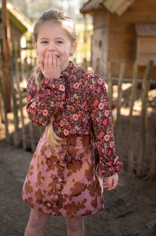 Rock Livia Jacquard mit Blumenmuster