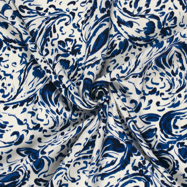 Kleid Mädchen Viskose Satin | Abstrakt bedruckt