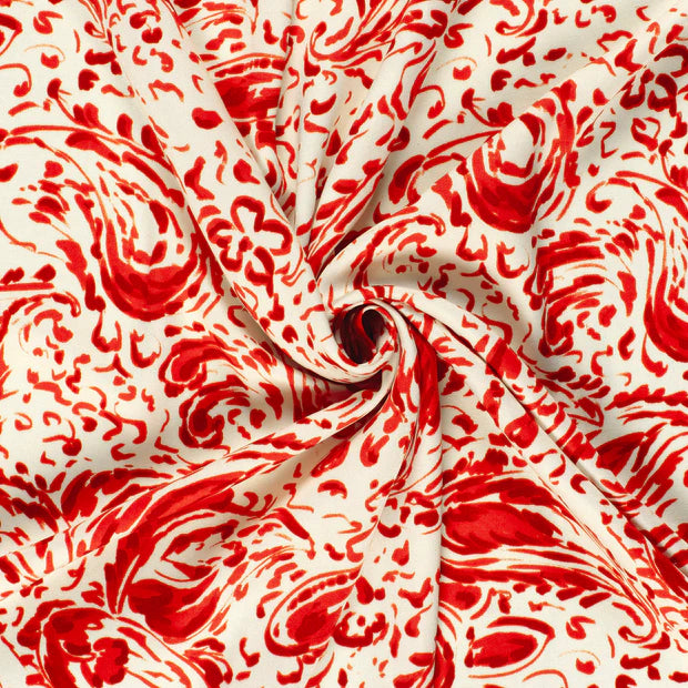 Kleid Mädchen Viskose Satin | Abstrakt bedruckt