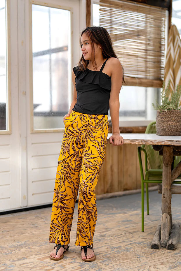 Mädchen-One-Shoulder-Top mit Rüschen
