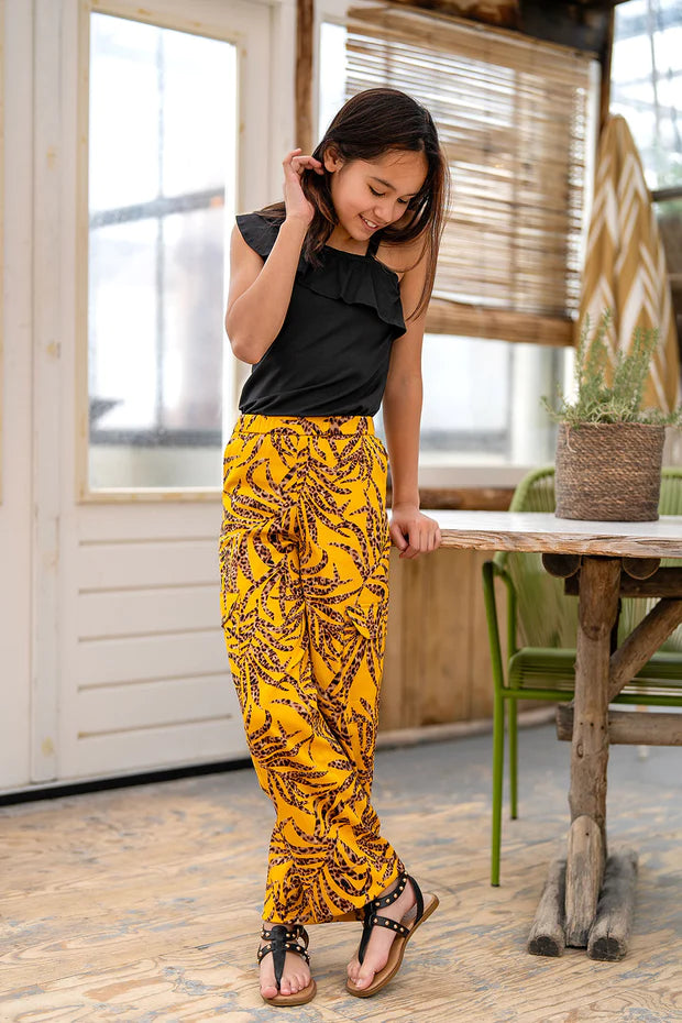 Mädchen-One-Shoulder-Top mit Rüschen
