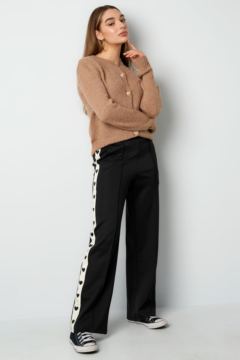 Broek met hartjes zijkant