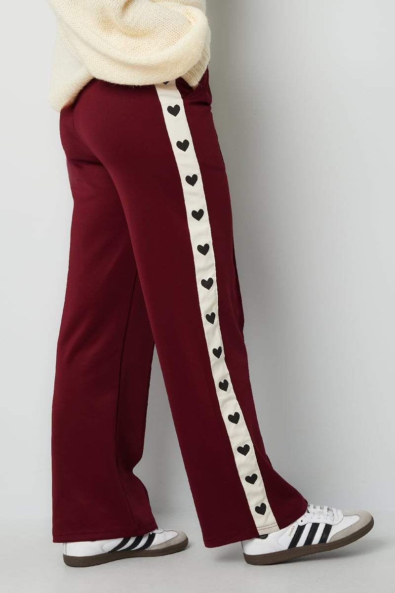 Broek met hartjes zijkant