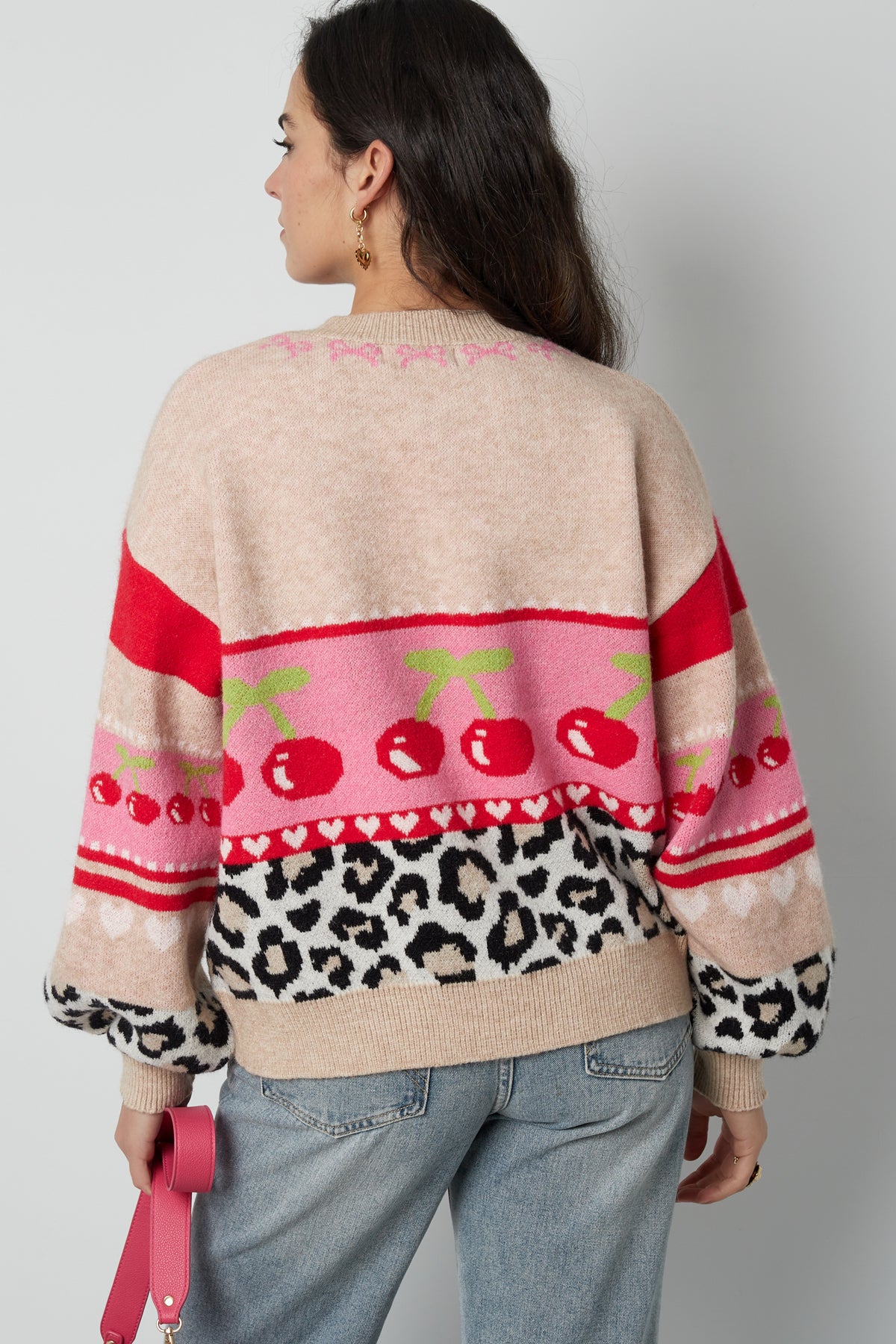 Gebreide Vrouwen Cardigan Herfst/Winter Kleurblok Leuk
