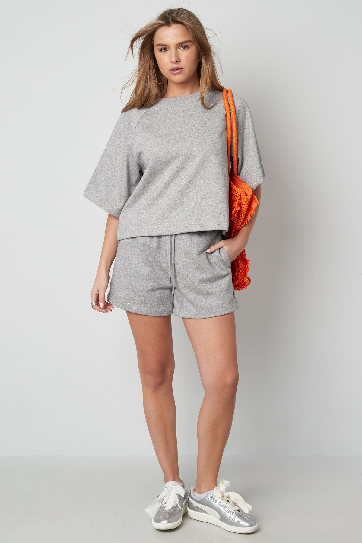 Katoen Vrouwen T-shirt Oversized Lente/Zomer
