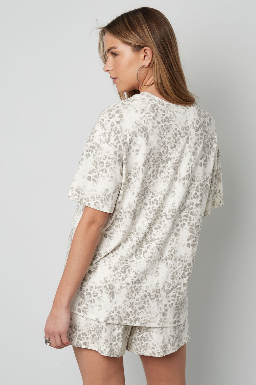 Cotton Vrouwen T-shirt Oversized Luipaardprint