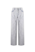 Cotton Blend Jeansbroek Casual Straight Light Indigo