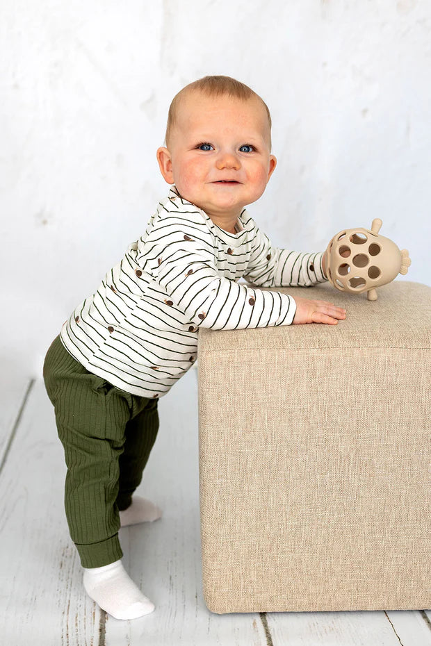 Striped Jersey Shirt with Snail Print | Baby Boys