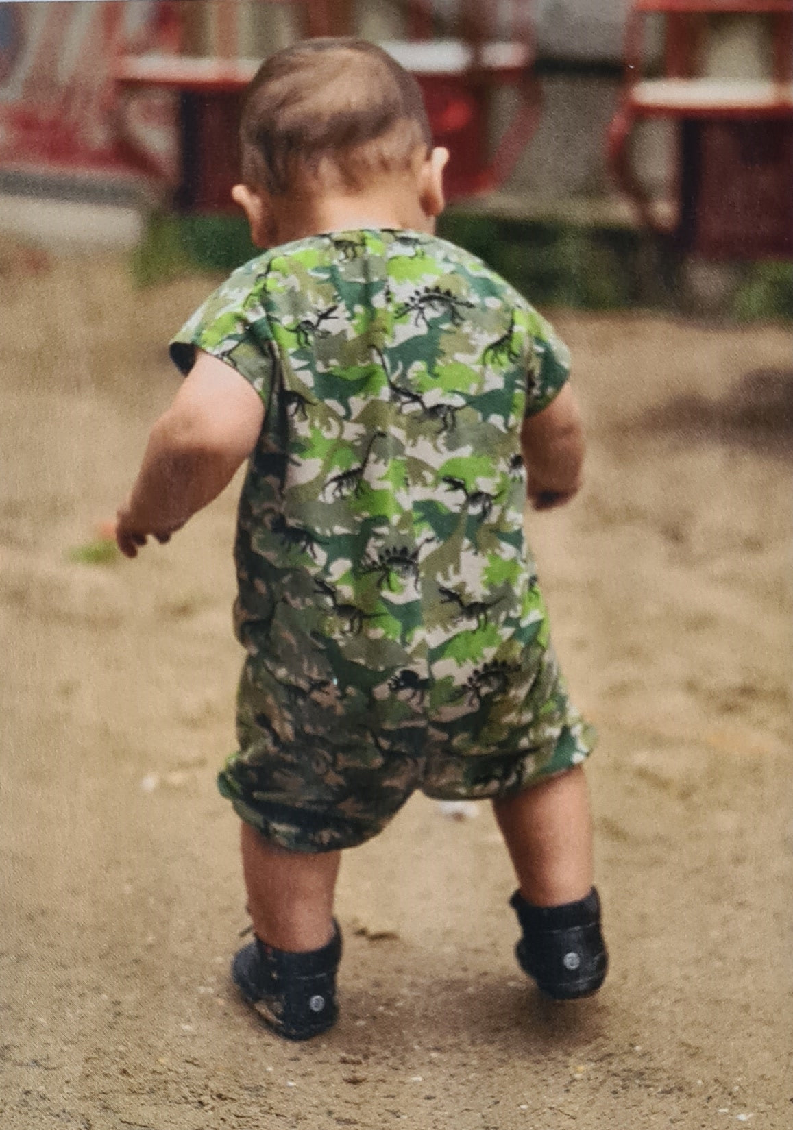 Onesie Army Dino Print | Baby Boys | Sizes 56–86