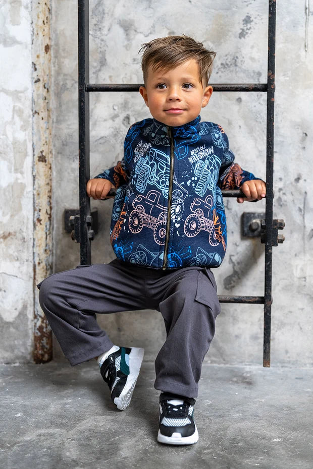 Jungenjacke Fahrzeuge