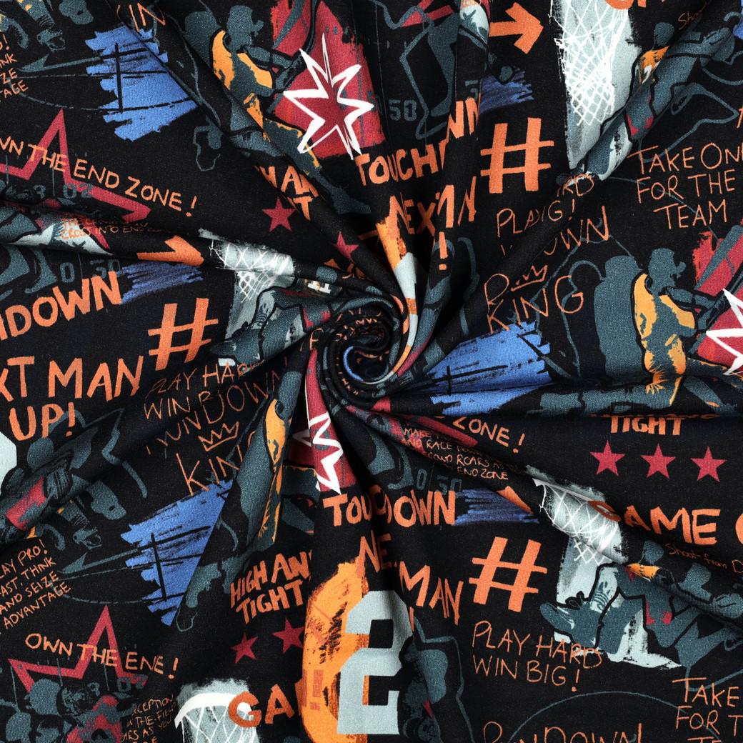 Jungen Hoodie mit Reißverschluss und Sportprint | Gestrickter Joggingstoff | Größe 92-164
