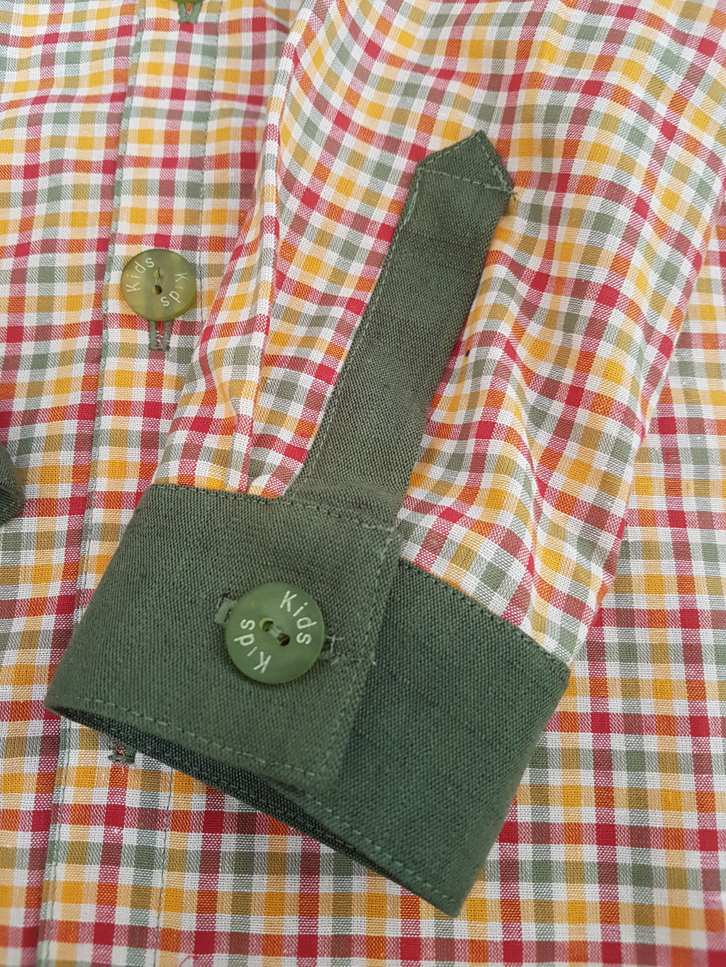 Checked Boys' Blouse - Red/Green/Yellow | Autumn/Winter