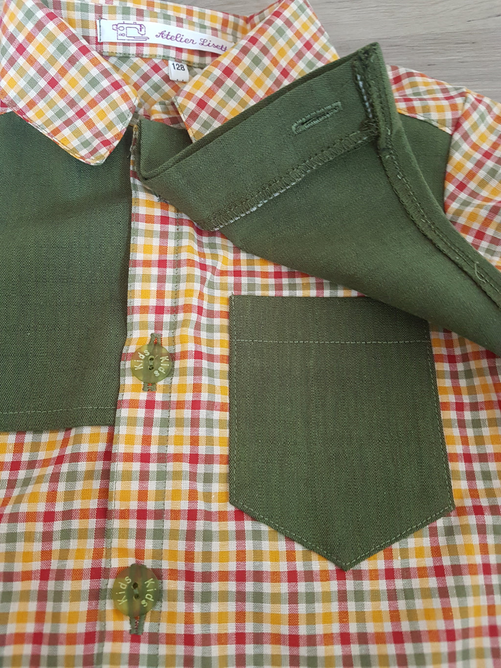 Checked Boys' Blouse - Red/Green/Yellow | Autumn/Winter