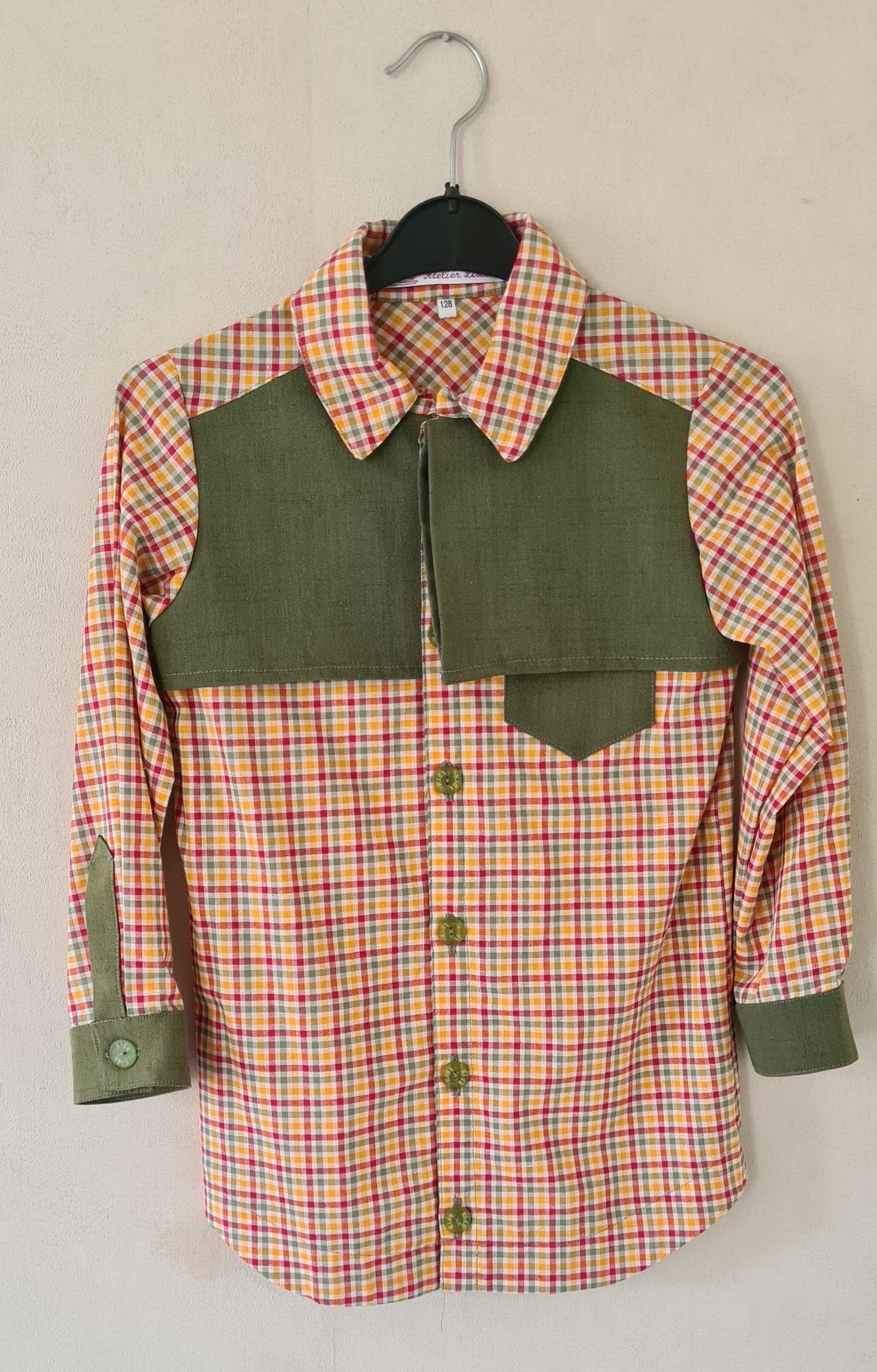 Ruiten jongens blouse