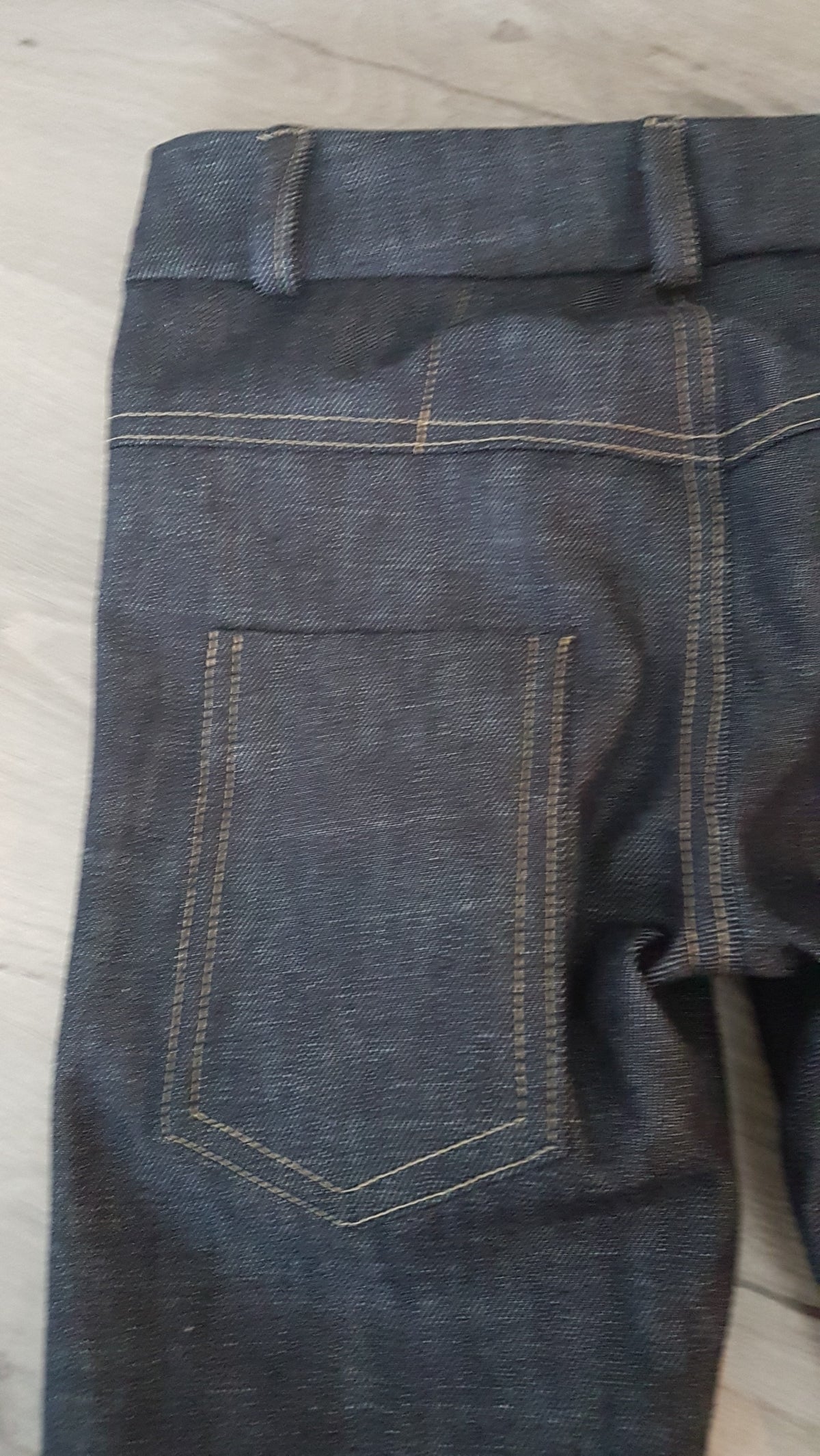 Boys' Jeans with Decorative Stitching | Adjustable Waistband | Navy Blue