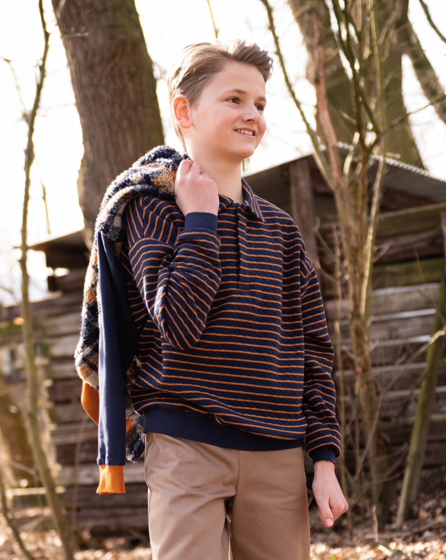 Jersey sweater strepen