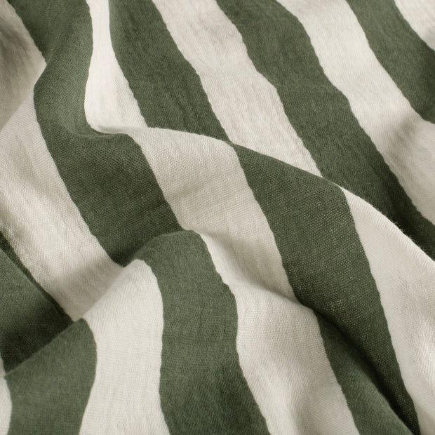 Gestreepte Jongensblouse met Korte Mouwen | Mousseline 100% Katoen