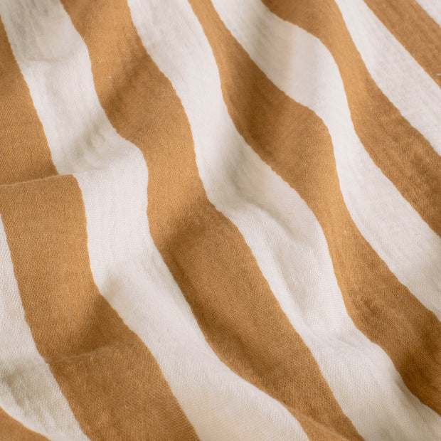 Gestreepte Jongensblouse met Korte Mouwen | Mousseline 100% Katoen