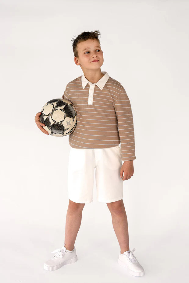 Jersey Shorts Boys | French Terry | Off-White | Size 80-176