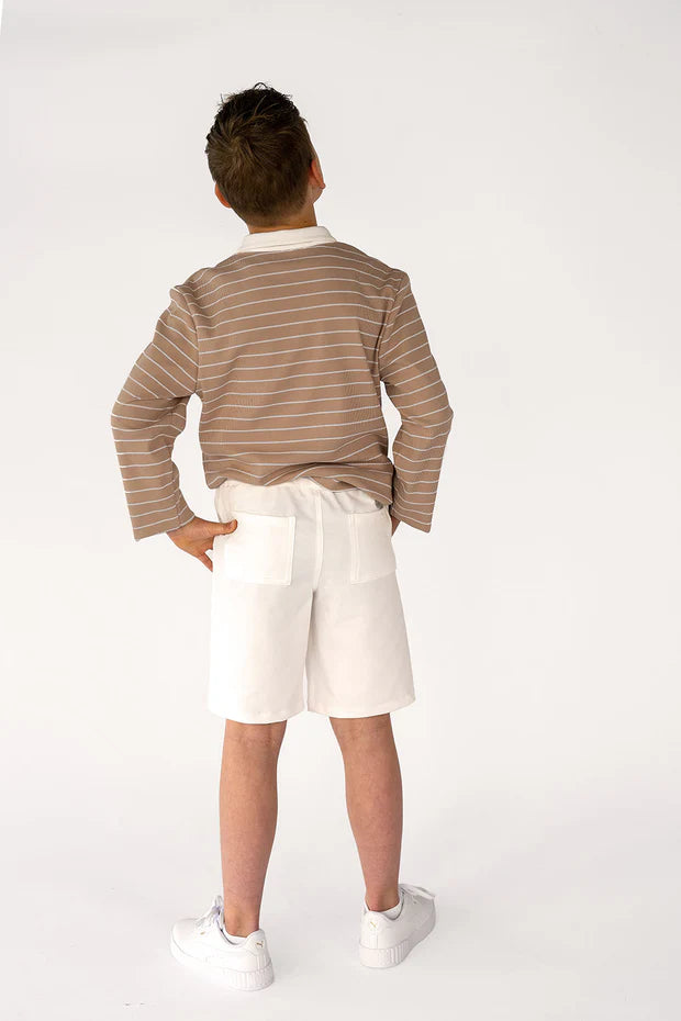 Jersey Shorts Boys | French Terry | Off-White | Size 80-176