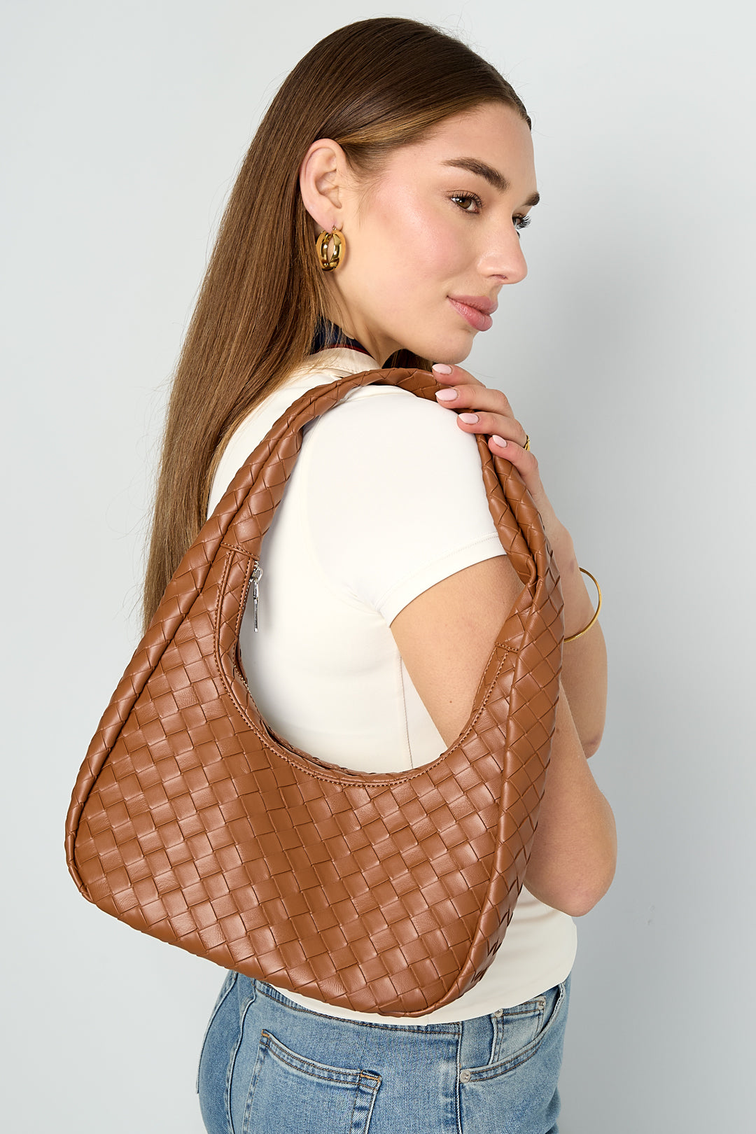Schoudertassen Effen Kleur Casual PU Dagelijkse Accessoires