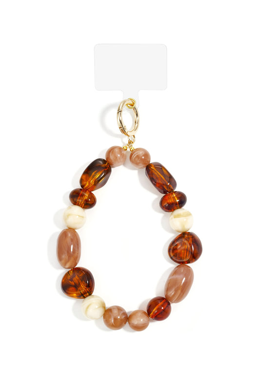 Amber Acrylic Phone Chain for Stylish Everyday Use