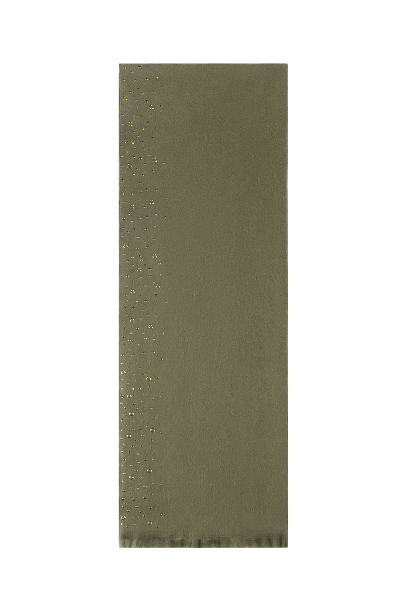 Wintersjaal met steentjes