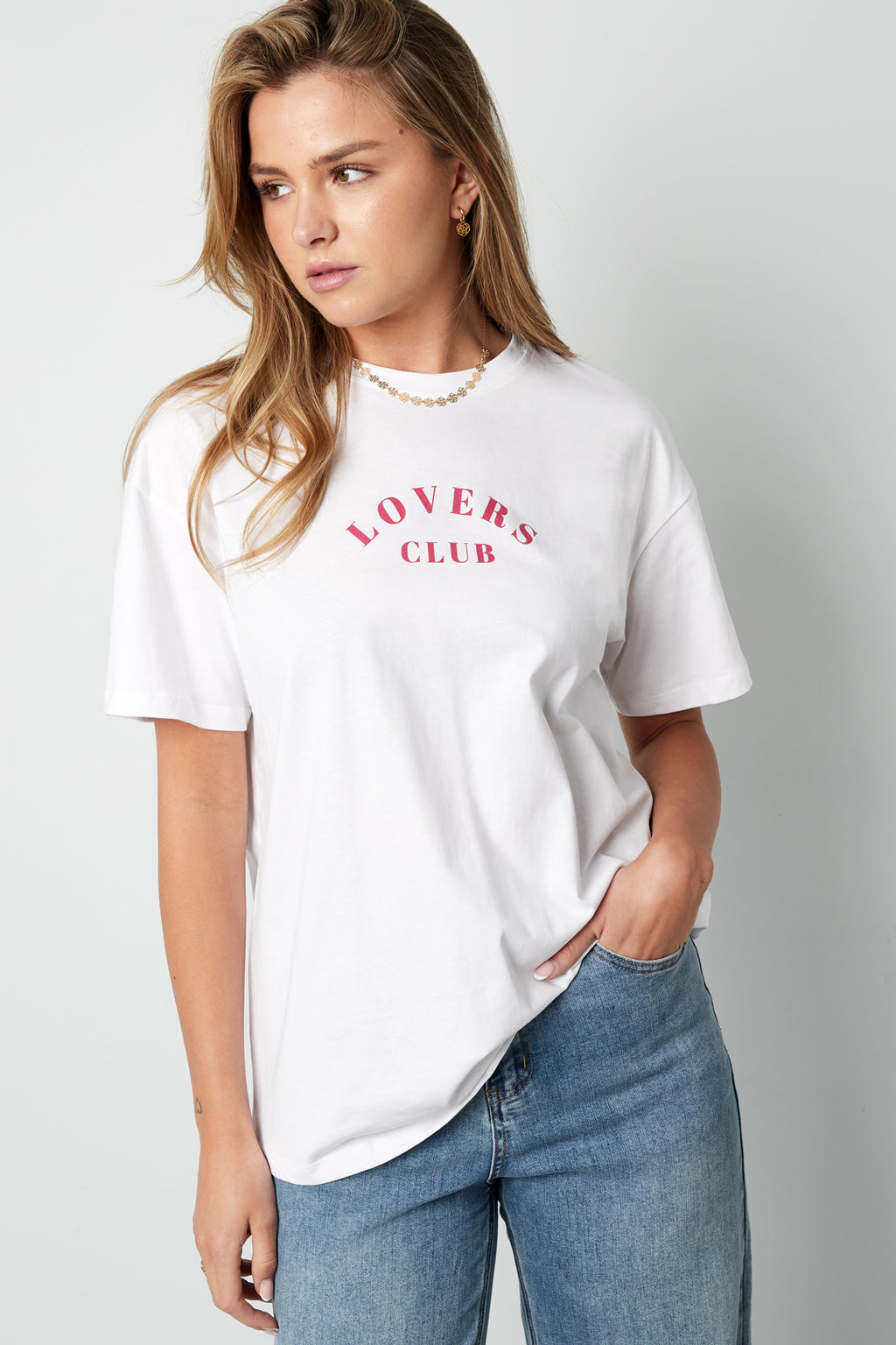 Cotton Vrouwen T-shirt Casual Letters