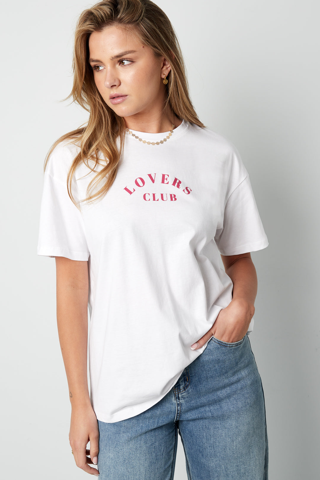 Cotton Vrouwen T-shirt Casual Letters