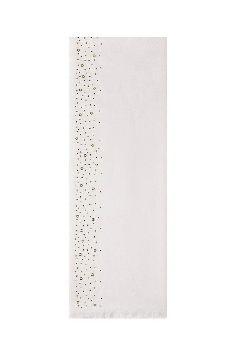 Wintersjaal met steentjes