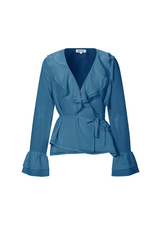 Longsleeve met ruches