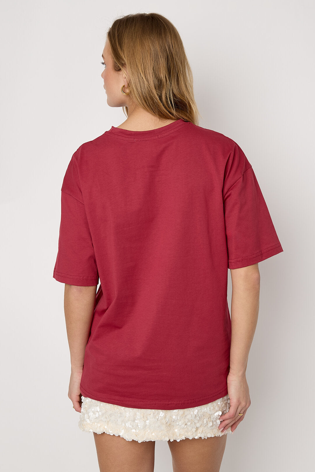 All Fit Knitted Cotton T-Shirts with Letters - Comfort & Style