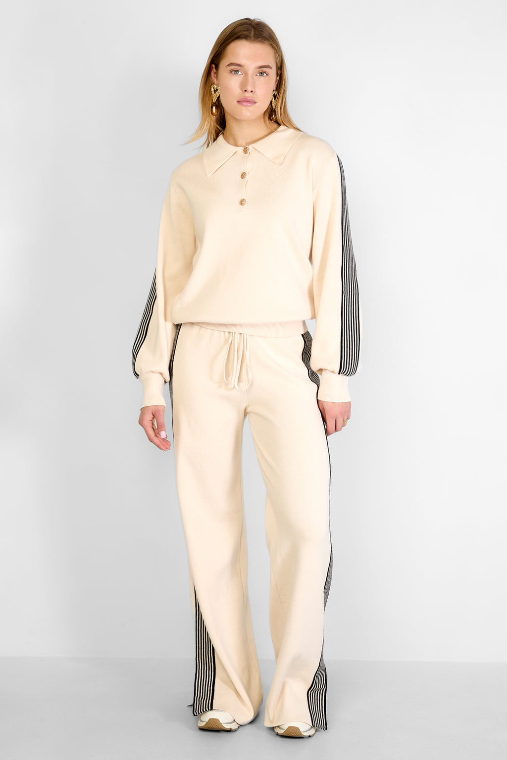 Rechte broek Kleurenclash Sportieve herfst/winterkleding