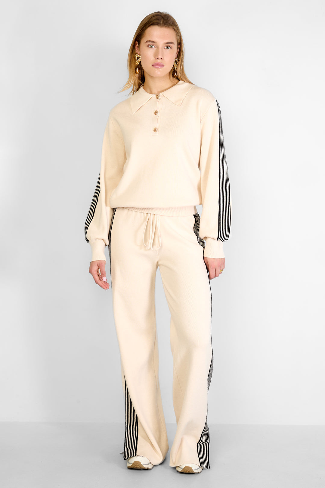 Rechte broek Kleurenclash Sportieve herfst/winterkleding