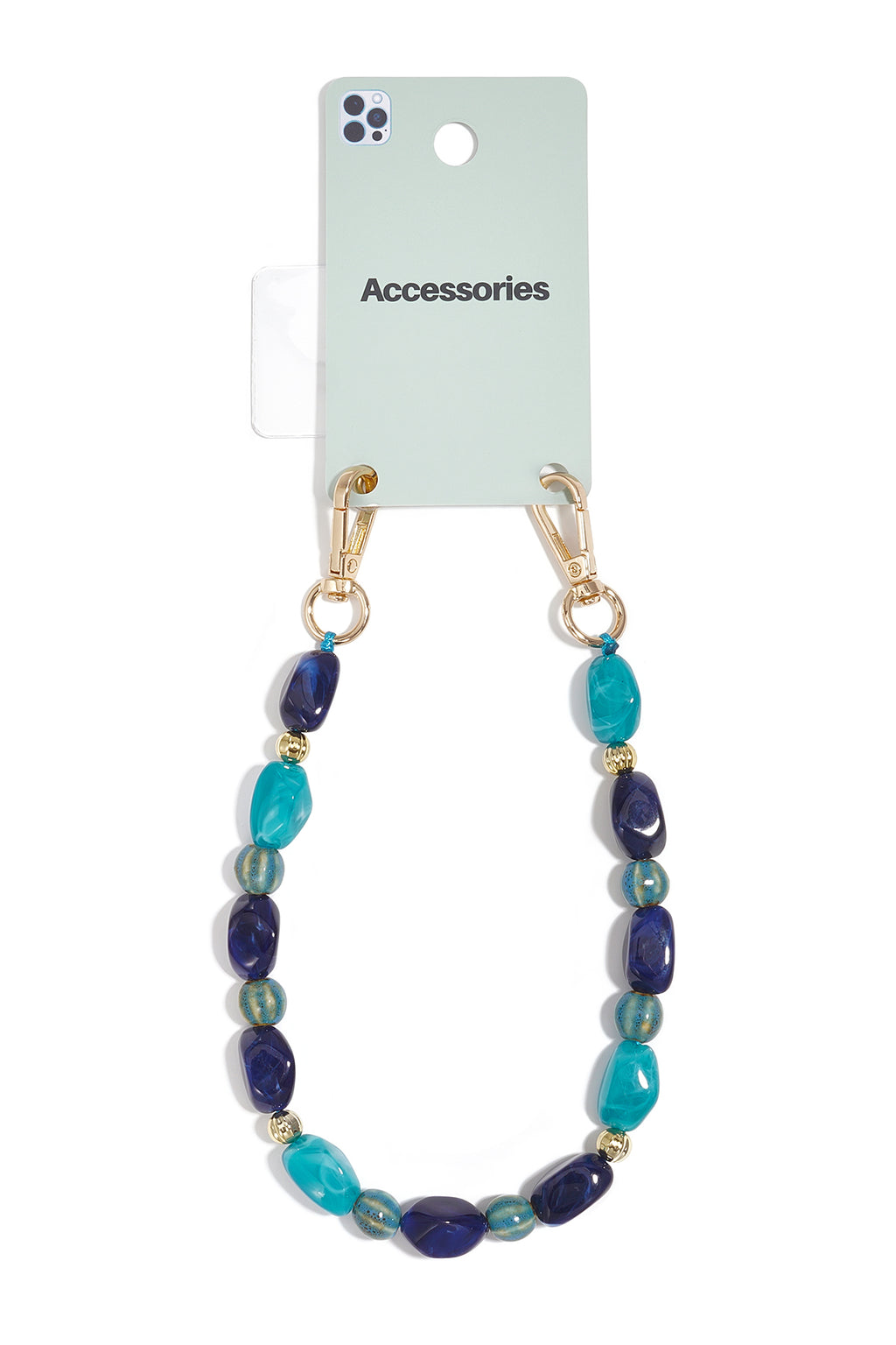 Telefoonketting met onregelmatige vorm, eenvoudige acryl, dagelijkse accessoires